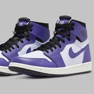 Nike Air Jordan 1 Zoom Air CMFT Men's Sz 12.5 White Black Purple CT0978-…